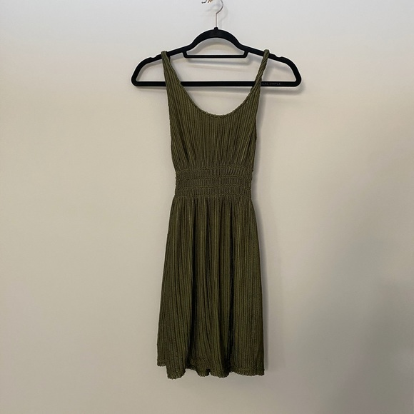 Woven Green Dress NWT - Picture 2 of 9